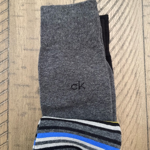 Calvin Klein mens one-size socks 3-pack (M 7-12) - Picture 3 of 4